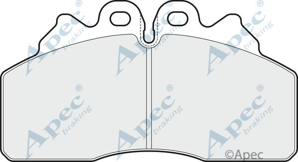 APEC PAD1728 - Brake Pad Set, disc brake car-mod.net