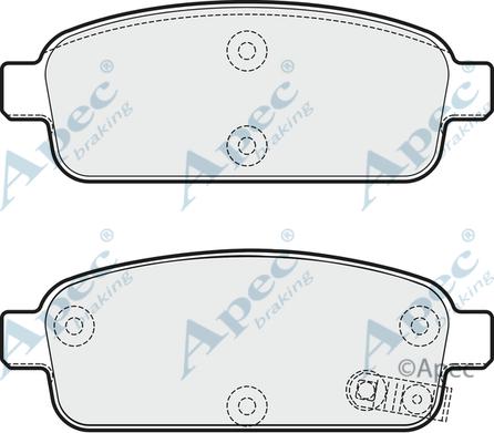 APEC PAD1773 - Brake Pad Set, disc brake car-mod.net