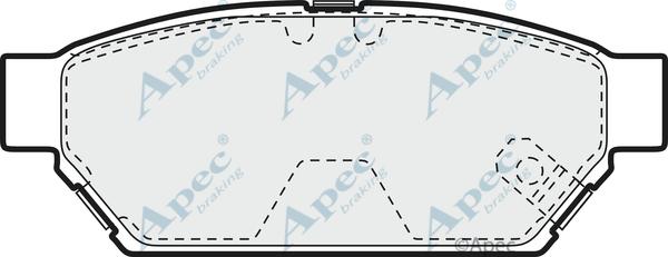 APEC PAD894 - Brake Pad Set, disc brake car-mod.net