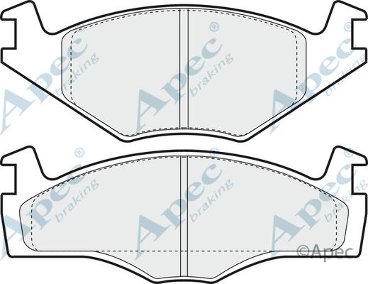 APEC PAD855 - Brake Pad Set, disc brake car-mod.net