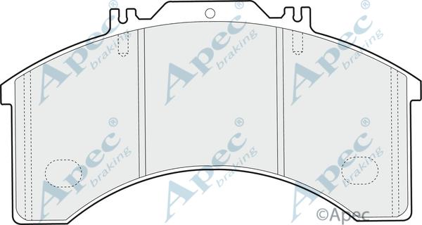 APEC PAD851 - Brake Pad Set, disc brake car-mod.net