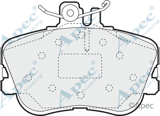APEC PAD805 - Brake Pad Set, disc brake car-mod.net
