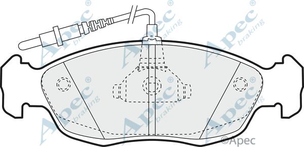 APEC PAD814 - Brake Pad Set, disc brake car-mod.net