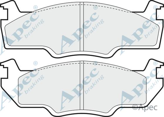 APEC PAD353 - Brake Pad Set, disc brake car-mod.net