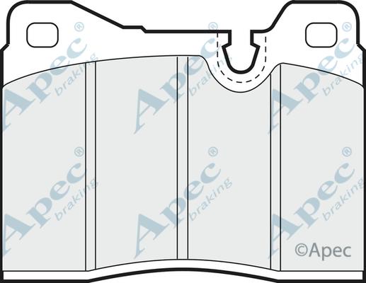 APEC PAD303 - Brake Pad Set, disc brake car-mod.net
