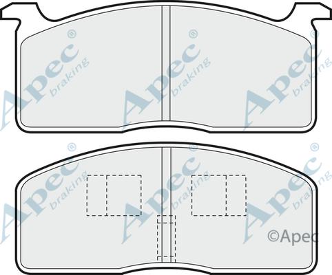 APEC PAD310 - Brake Pad Set, disc brake car-mod.net