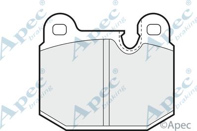 APEC PAD318 - Brake Pad Set, disc brake car-mod.net
