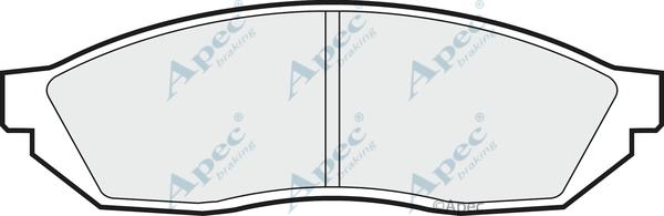 APEC PAD328 - Brake Pad Set, disc brake car-mod.net
