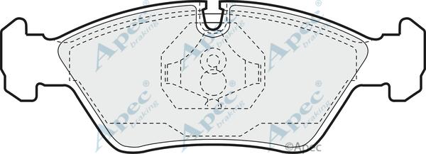 APEC PAD376 - Brake Pad Set, disc brake car-mod.net