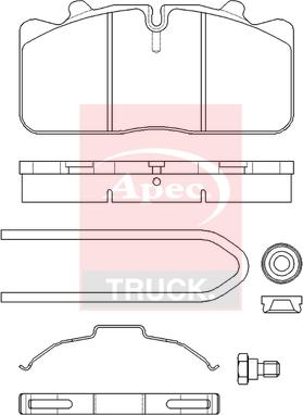 APEC PAD29285K - Brake Pad Set, disc brake car-mod.net