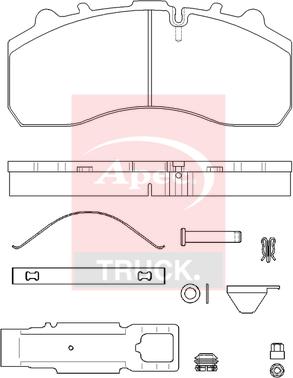 APEC PAD29278K - Brake Pad Set, disc brake car-mod.net