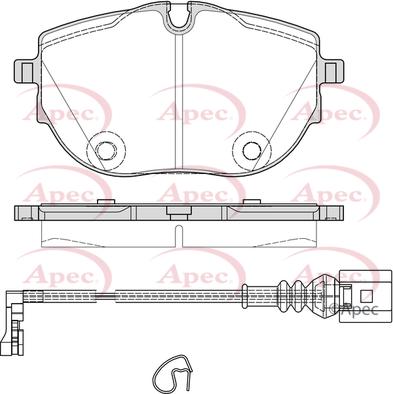 APEC PAD2409 - Brake Pad Set, disc brake car-mod.net