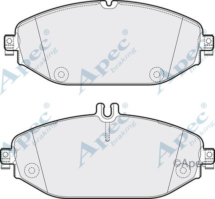 APEC PAD2055 - Brake Pad Set, disc brake car-mod.net
