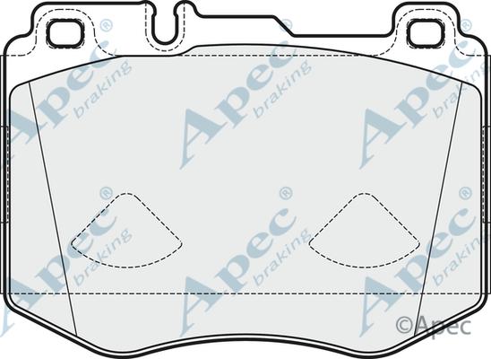 APEC PAD2035B - Brake Pad Set, disc brake car-mod.net