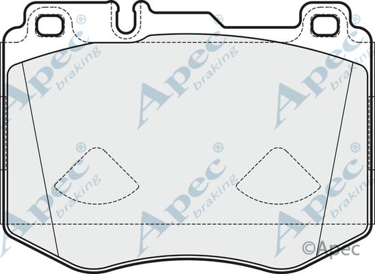 APEC PAD2035 - Brake Pad Set, disc brake car-mod.net