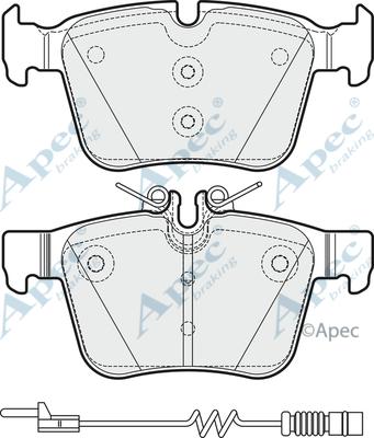 APEC PAD2031 - Brake Pad Set, disc brake car-mod.net