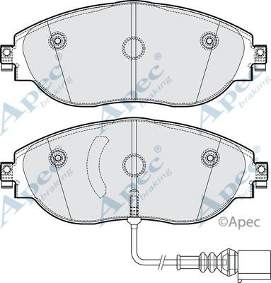 APEC PAD2304 - Brake Pad Set, disc brake car-mod.net