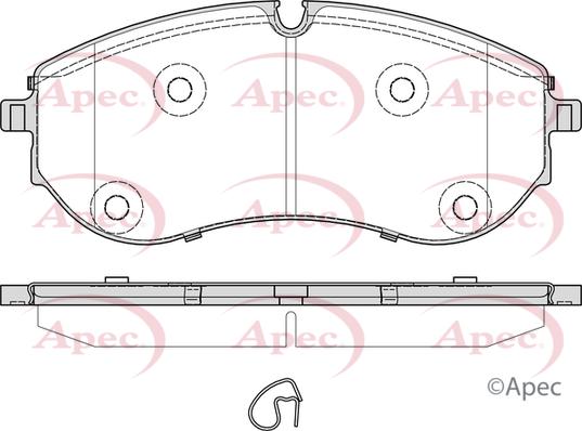 APEC PAD2388 - Brake Pad Set, disc brake car-mod.net