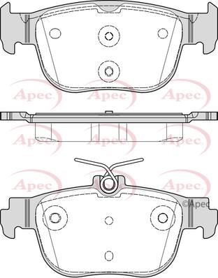 APEC PAD2335 - Brake Pad Set, disc brake car-mod.net