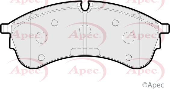APEC PAD2230 - Brake Pad Set, disc brake car-mod.net