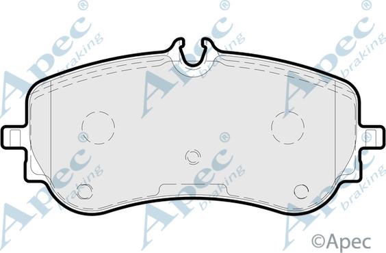 APEC PAD2229 - Brake Pad Set, disc brake car-mod.net