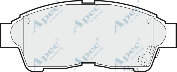 APEC PAD792 - Brake Pad Set, disc brake car-mod.net