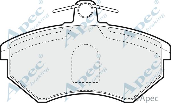 APEC PAD707 - Brake Pad Set, disc brake car-mod.net