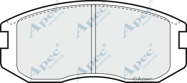 APEC PAD722 - Brake Pad Set, disc brake car-mod.net