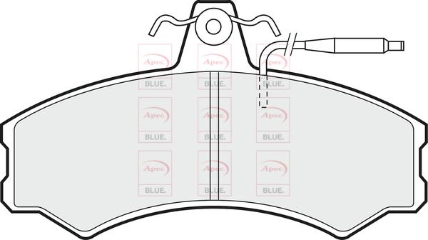 APEC PD4287 - Brake Pad Set, disc brake car-mod.net