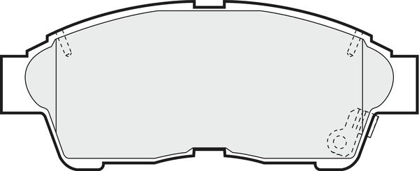 APEC PD3451 - Brake Pad Set, disc brake car-mod.net