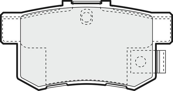 APEC PD3433 - Brake Pad Set, disc brake car-mod.net