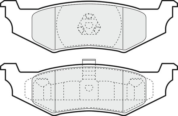 APEC PD3475 - Brake Pad Set, disc brake car-mod.net