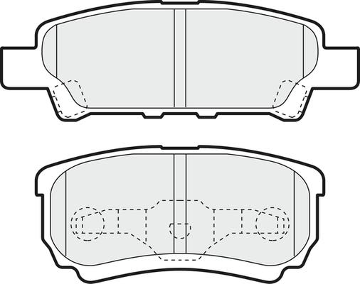 APEC PD3599 - Brake Pad Set, disc brake car-mod.net
