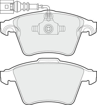 APEC PD3598 - Brake Pad Set, disc brake car-mod.net