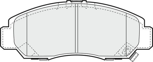 APEC PD3527 - Brake Pad Set, disc brake car-mod.net