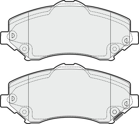 ADVICS-SEA P1N005T - Brake Pad Set, disc brake car-mod.net