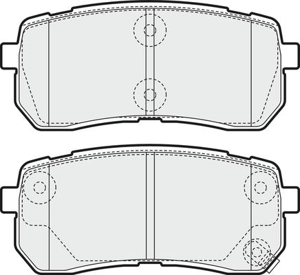 APEC PD3668 - Brake Pad Set, disc brake car-mod.net