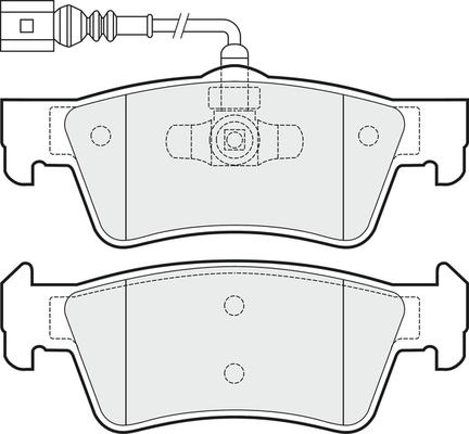 APEC PD3633 - Brake Pad Set, disc brake car-mod.net