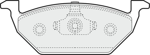 APEC PD3030 - Brake Pad Set, disc brake car-mod.net