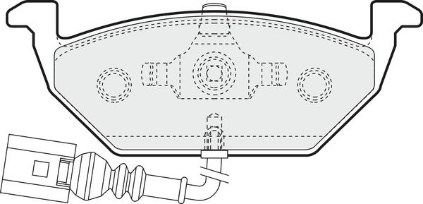 APEC PD3031 - Brake Pad Set, disc brake car-mod.net