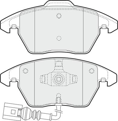 APEC PD3076 - Brake Pad Set, disc brake car-mod.net