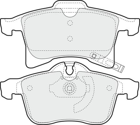 APEC PD3078 - Brake Pad Set, disc brake car-mod.net