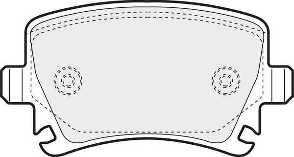 APEC PD3077 - Brake Pad Set, disc brake car-mod.net