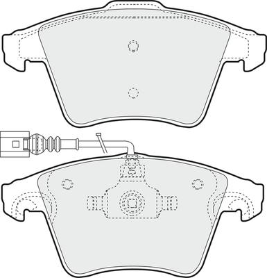 APEC PD3166 - Brake Pad Set, disc brake car-mod.net
