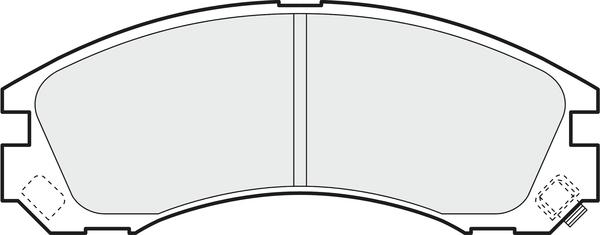 APEC PD3173 - Brake Pad Set, disc brake car-mod.net