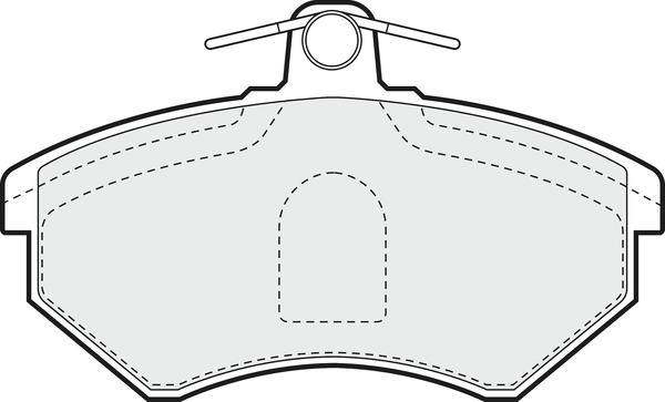 APEC PD3398 - Brake Pad Set, disc brake car-mod.net