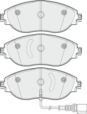 APEC PD3352 - Brake Pad Set, disc brake car-mod.net