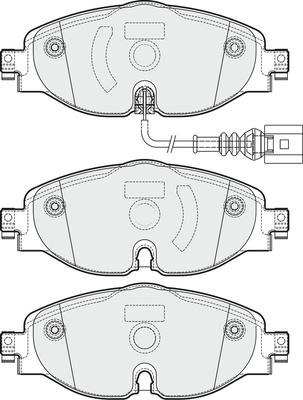 APEC PD3365 - Brake Pad Set, disc brake car-mod.net