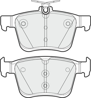 APEC PD3366 - Brake Pad Set, disc brake car-mod.net
