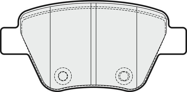 APEC PD3313 - Brake Pad Set, disc brake car-mod.net